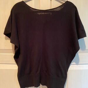 MOTH Anthropologie Fine Knit Batwing Cotton Sweater